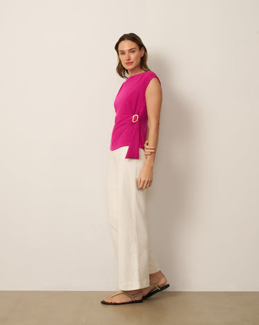 Scuba Belted Side Tie Top