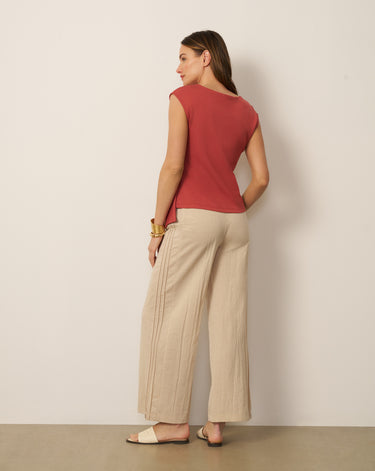Scuba Belted Side Tie Top