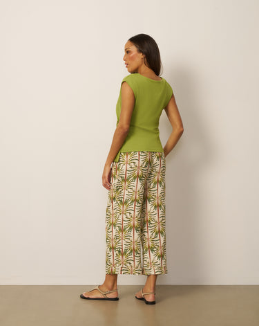 Scuba Belted Side Tie Top