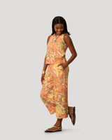Floral Linen Blend Sleeveless Top