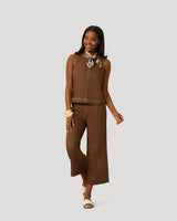 Linen Blend Sleeveless Top
