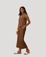 Linen Blend Sleeveless Top