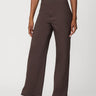 Soft Stretch Wide Leg Pull On Twill Pant