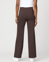 Soft Stretch Wide Leg Pull On Twill Pant