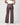 Coated Faux Leather Wide Leg Pull On Pant