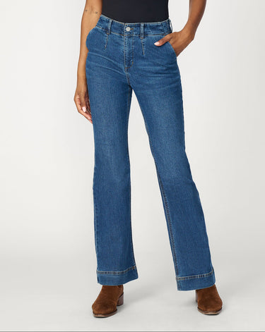 High Rise Retro Flare Jean, Deep Dark