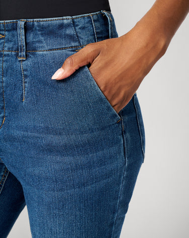 High Rise Retro Flare Jean, Deep Dark