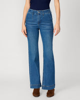 High Rise Retro Flare Jean, Medium Blue Medium Blue Wash