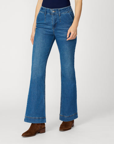 High Rise Retro Flare Jean, Medium Blue