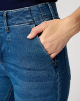 High Rise Retro Flare Jean, Medium Blue