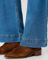 High Rise Retro Flare Jean, Medium Blue
