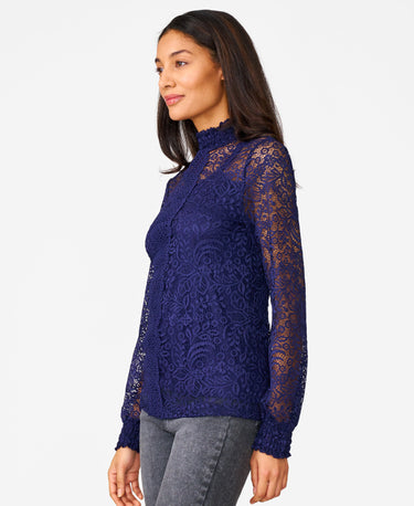 Lace Mock Neck Top