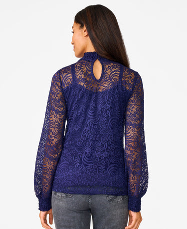 Lace Mock Neck Top