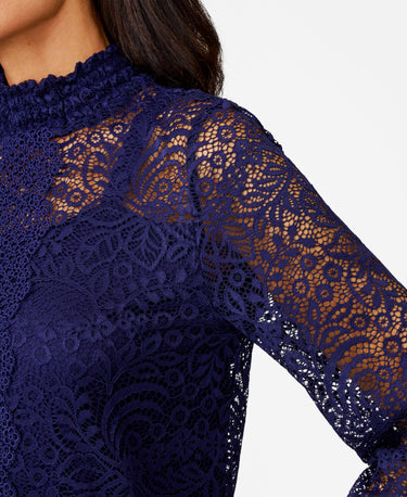 Lace Mock Neck Top