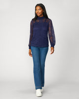 Lace Mock Neck Top