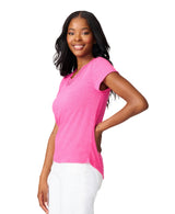 Crochet Lace V-Neck T-Shirt