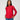 Lace Trim Mock Neck Top Equestrian Red