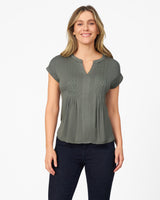 Embroidered Henley T-Shirt