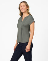 Embroidered Henley T-Shirt