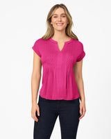 Embroidered Henley T-Shirt