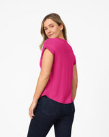 Embroidered Henley T-Shirt