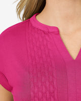 Embroidered Henley T-Shirt