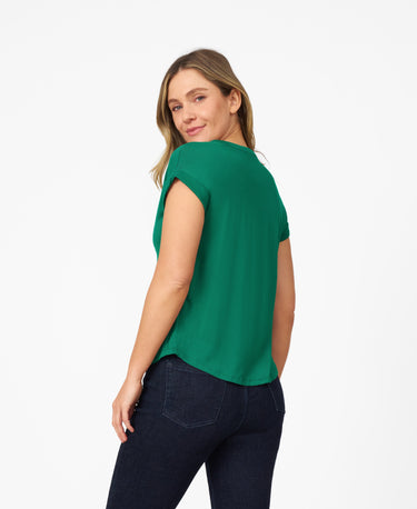 Embroidered Henley T-Shirt