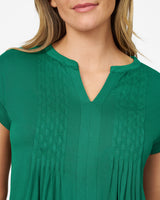 Embroidered Henley T-Shirt