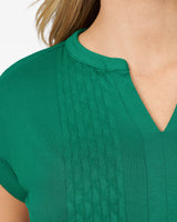 Embroidered Henley T-Shirt