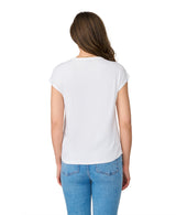 Braided Crochet Trim Pleated Top