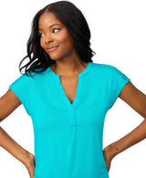 Braided Crochet Trim Pleated Top