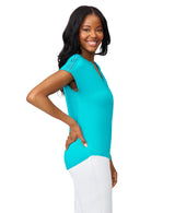 Braided Crochet Trim Pleated Top