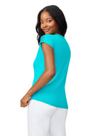 Braided Crochet Trim Pleated Top