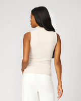 Sculpt Sleeveless Turtleneck Tank