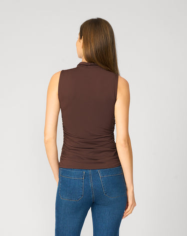 Sculpt Sleeveless Turtleneck Tank