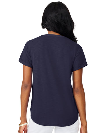 Shirred Detail Short Sleeve Top