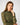 Ruffle Lace Stretch Mock Neck Top Dry Oregano