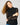 Ruffle Lace Stretch Mock Neck Top