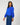 Chiffon Sleeve Soft Knit Top Angelfish Blue