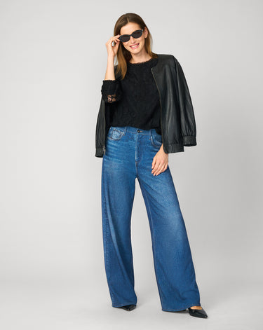 Boho Ruffle & Crochet Trim Lace Top