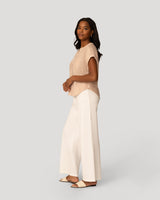 Textured Split Neck Relaxed Top