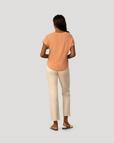 Baby Terry Drop Shoulder Smile Hem Top