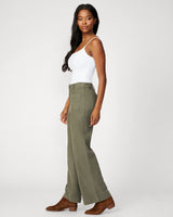 High Rise Flare Twill Pant