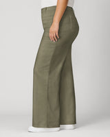 High Rise Flare Twill Pant