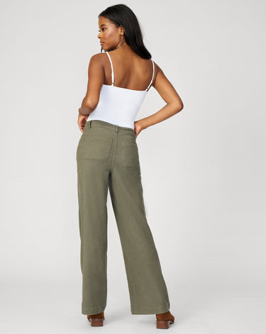 High Rise Flare Twill Pant