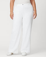 High Rise Flare Twill Pant