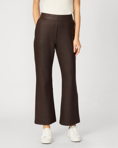 Coated Yummy Pull On Bootcut Pant