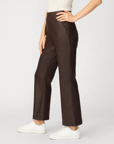 Coated Yummy Pull On Bootcut Pant