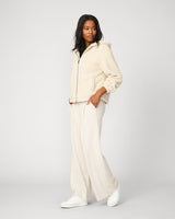 Pleated Wide Leg Stretch Trouser