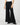 Pleated Wide Leg Stretch Trouser Jet Black
